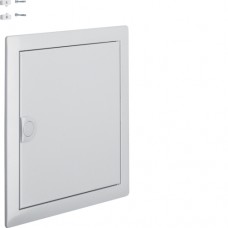 Двері з рамкою Hager для 1-рядного щита VOLTA, білий алюміній (VZ321N)