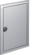 Двері з рамкою Hager для 2-рядного щита VOLTA, нержавіюча сталь (VZ262N)