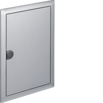 Двері з рамкою Hager для 2-рядного щита VOLTA, нержавіюча сталь (VZ262N)