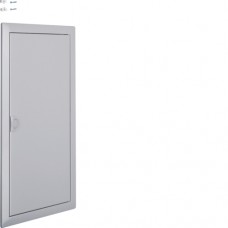 Двері з рамкою Hager для 3-рядного щита VOLTA, білий алюміній (VZ323N)