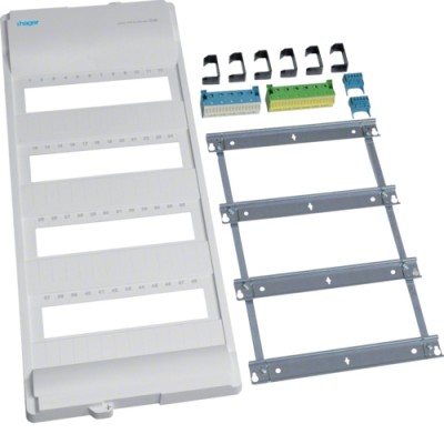 Пакет HAger VOLTA c QuickConnect- и FL-клеммами, без рамки и дверей, 4-рядный (VZ48NAV)