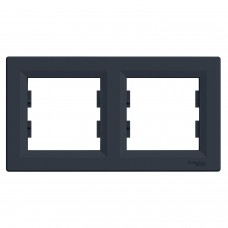 Рамка Schneider Electric Asfora 2-ная, горизонтальнаяя, антрацит (EPH5800271)