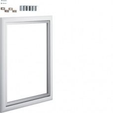 Рамка Hager для вставок для 2-рядного щита VOLTA, біла (VZ801N)