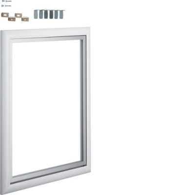 Рамка Hager для вставок для 2-рядного щита VOLTA, біла (VZ801N)