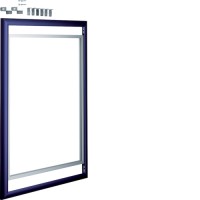Рамка Hager для вставок для 3-рядного щита VOLTA, блакитна (VZ810N)