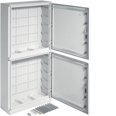 Шкаф Hager с полиэстера двухсекционный ORION Plus,IP65,непроз.двери,1750X850X300мм (FL356B)