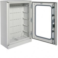 Шкаф Hager с полиэстера с цоколем ORION Plus, IP65, прозрачные двери, 900X600X300мм (FL521B)