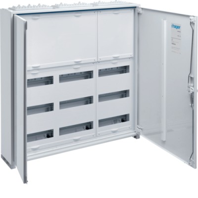 Щит Hager Univers IP44/II 800х800х161мм 108мод. c блоком для клем (FWB53N)