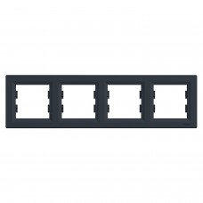 EPH5800471 Рамка 4-местная, горизонтальная, Asfora (антрацит) Schneider Electric