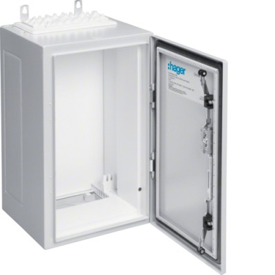 Щит Hager Univers, IP54/II, 650x300x275, сірий, 1 секція (FT41S)