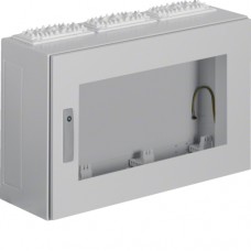 Щит Hager Univers, IP54/II, 500x800x275, з вікном сірий, 3 секції (FT33L)