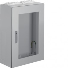 Щит Hager Univers, IP54/II, 800x550x275, з вікном сірий, 2 секції (FT52L)