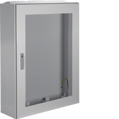 Щит Hager Univers, IP54/II, 1100x800x275, з вікном сірий, 3 секції (FT73L)