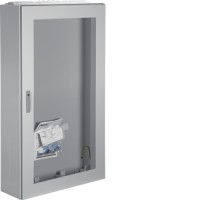 Щит Hager Univers, IP54/II, 1400x800x275, з вікном сірий, 3 секції (FT93L)