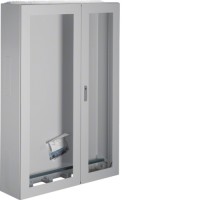 Щит на пол Hager Univers, IP54/I, 1850x1300x350, с окном серый, 5 секций (FA25V)