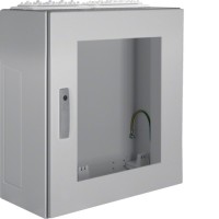 Щит Hager Univers, IP54/II, 650x550x275, з вікном сірий, 2 секції (FT42L)