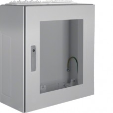 Щит Hager Univers, IP54/II, 650x550x275, з вікном сірий, 2 секції (FT42L)