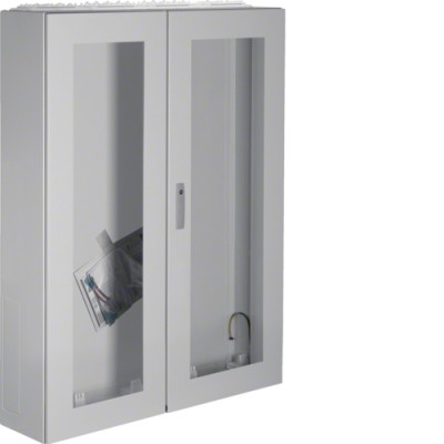 Щит Hager Univers, IP54/II, 1400x1050x275, з вікном сірий, 4 секції (FT94L)