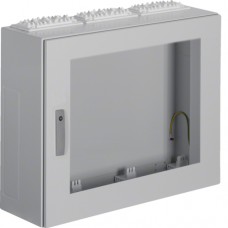 Щит Hager Univers, IP54/II, 650x800x275, з вікном сірий, 3 секції (FT43L)