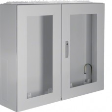 Щит Hager Univers, IP54/II, 950x1050x275, з вікном сірий, 4 секції (FT64L)