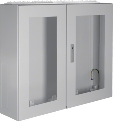 Щит Hager Univers, IP54/II, 950x1050x275, с окном серый, 4 секции (FT64L)