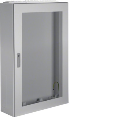 Щит Hager Univers, IP54/II, 1250x800x275, с окном серый, 3 секции (FT83L)