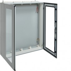 Щит Hager Univers, IP54/II, 1250x1050x275, з вікном сірий, 4 секції (FT84L)