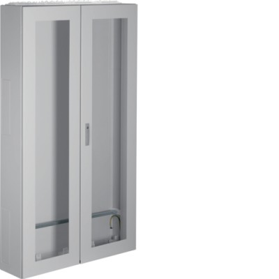 Щит на пол Hager Univers, IP54/II, 1850x1050x275, с окном серый, 4 секции (FA24L)