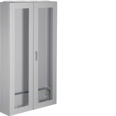 Щит на підлогу Hager Univers, IP54/I, 1850x1050x275, з віконцем сірий, 4 секції (FA24K)