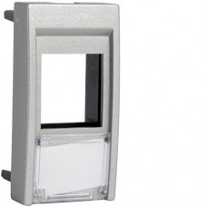 Корпус Hager для одного разьема типу Keystone, 1М Systo титан (WS202T)