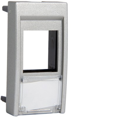 Корпус Hager для одного разьема типу Keystone, 1М Systo титан (WS202T)