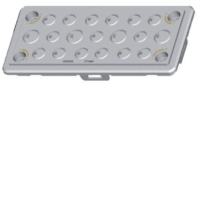 Панель Hager для ввода кабеля в щиты Univers, IP44/IP54 (FZ466N)