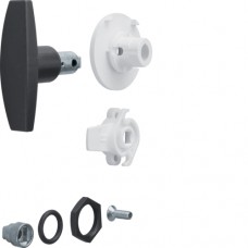 Ручка Hager гповоротная, герметична, для щитів Univers (глибиною 161/205мм) (FZ530N)