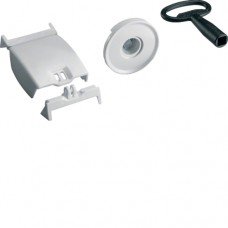 Пломбировочная кришка Hager, з засувом - 7-мм чотиригранник, сталь (FZ822N)