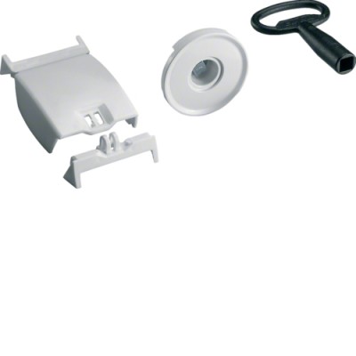 Пломбировочная кришка Hager, з засувом - 7-мм чотиригранник, сталь (FZ822N)