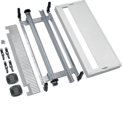 Блок Hager Univers, 1 верт.шина TS35 для клеммных колодок + 1х30мод., 600x250мм (UD41G2)