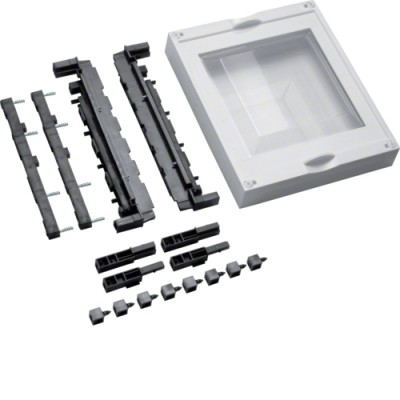 Блок Hager Univers для шин медных с шагом 60 мм, для держателей NH00, 300x250мм (UE21E4)