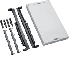 Блок Hager Univers для шин 12х5/10, 20х5/10, 30х5/10мм, шаг 60 мм, 3-пол., 450х250мм (UE31E0A)