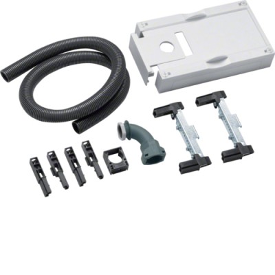 Блок Hager Univers с глухой крышкой, переходом PG21/1м на двери, 150x250мм (UG11B1)