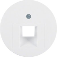 Накладка Berker для 1-кратної розетки UAE, полярна білизна, R. 1/R. 3/R. Classic (14072089)