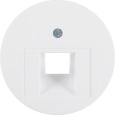 Накладка Berker для 1-кратної розетки UAE, полярна білизна, R. 1/R. 3/R. Classic (14072089)