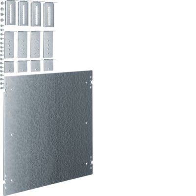 Плита монтажная Hager для монтажа на шины UN, (на 2 секции) 450x500 (UZ32M3)