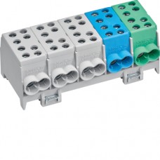 Клеммник Hager вводно/разветвительный, изолированный, 5п (KH45A)
