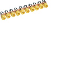 З'єднувач Hager ізольований 4мм2, 10-пол. (KWJ04A10)