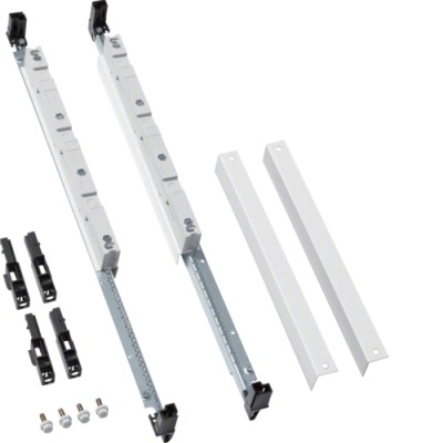 Несущая шина Hager Univers 600мм с держателем для медных шин з шагом 100мм, 3-пол. (UZ14S1)