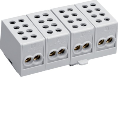 Клеммник Hager вводно/разветвительный, изолированный, 4п (KH35A)