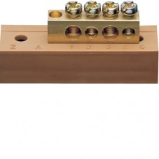 Клемма Hager фазнаяя с держателем 2P 16+2P 10мм2 (KM04L)