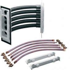 Угловой соединитель Hager для сборных шин 12х5мм между 2х щитов, 5-канальный (ZM75S)