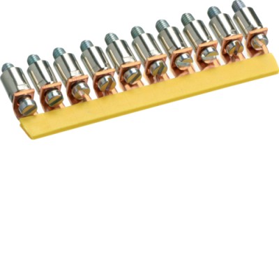 Соединитель Hager изолированный 4мм2, 10-пол. (KWJ04B10)