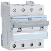 Дифференциальный автоматический выключатель Hager 4P 6kA C-16A 30mA Hi (ADH466H)